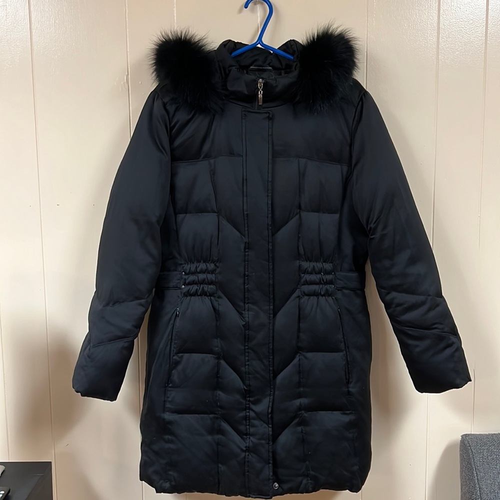 Utex Genuine Fox fur and down winter jacket